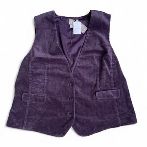 J. Jill- corduroy button up vest